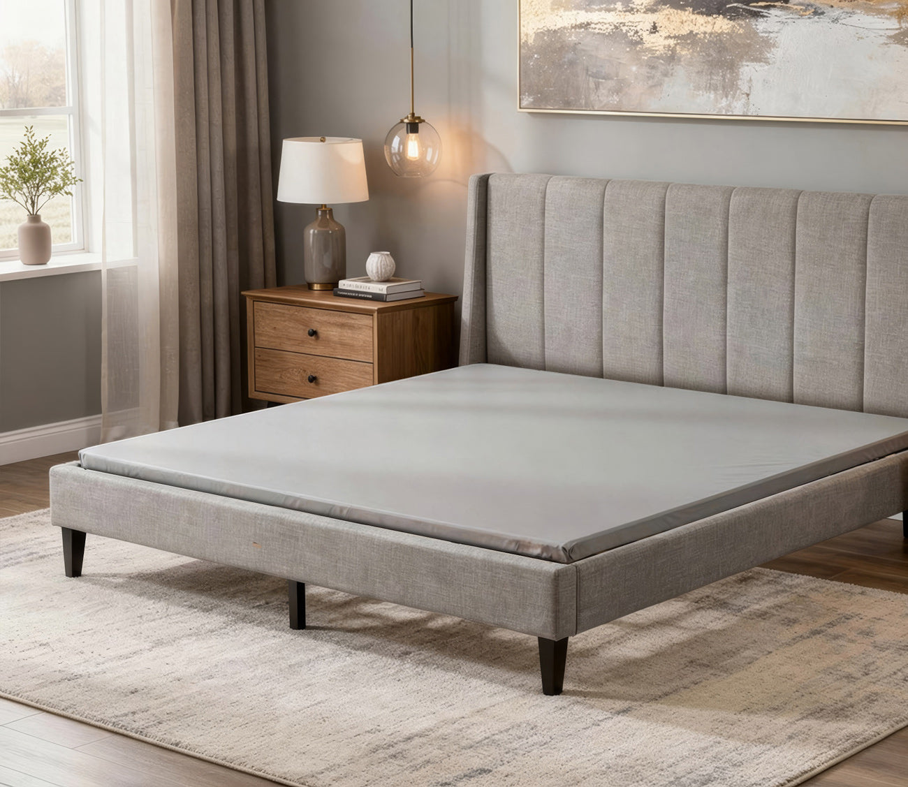 City Mattress Bunkie Board in bedroom setting