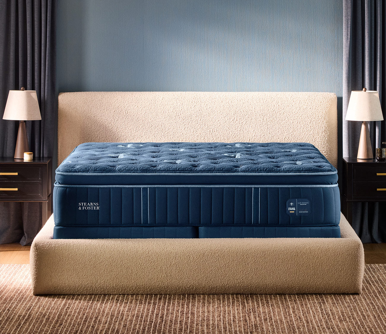 Room style image of Stearns & Foster Lux Estate Medium Pillow Top II Mattress