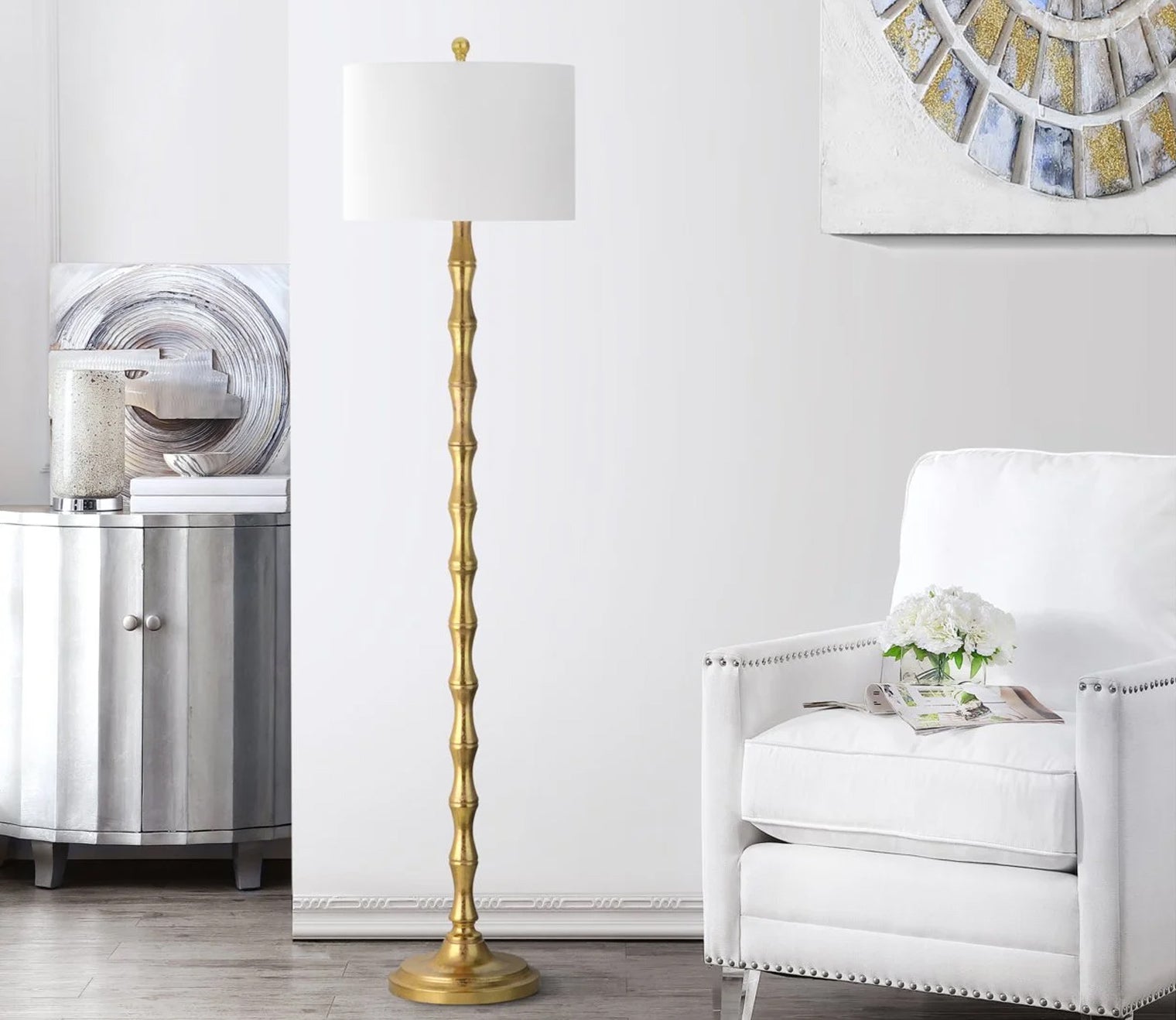 Aurelia Gold Floor Lamp by Safavieh