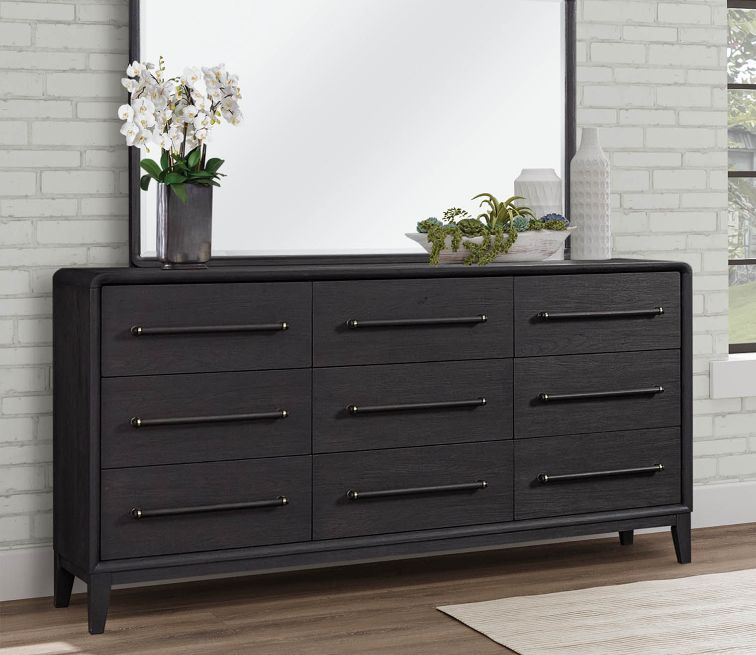 Elure Wood 9 - Drawer Dresser by Bernard Furniture Group