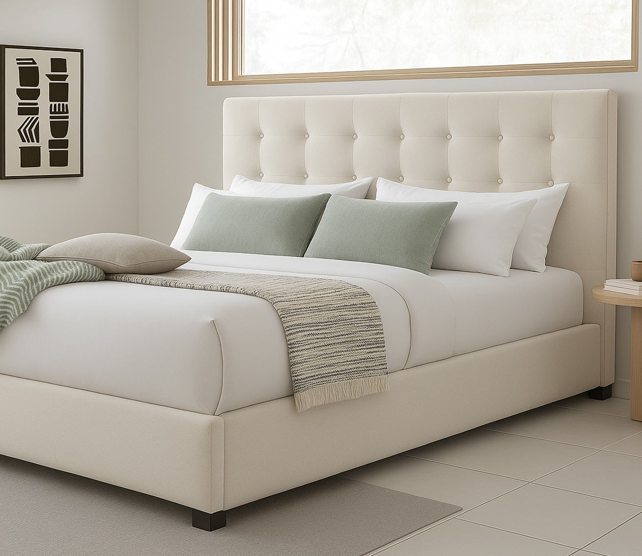 Kemper Button Tufted Bed by City Mattress