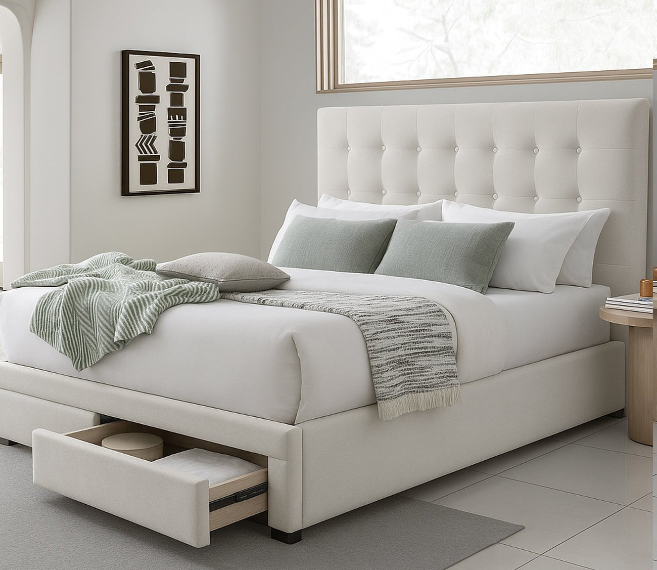 Kemper Button Tufted Bed by City Mattress