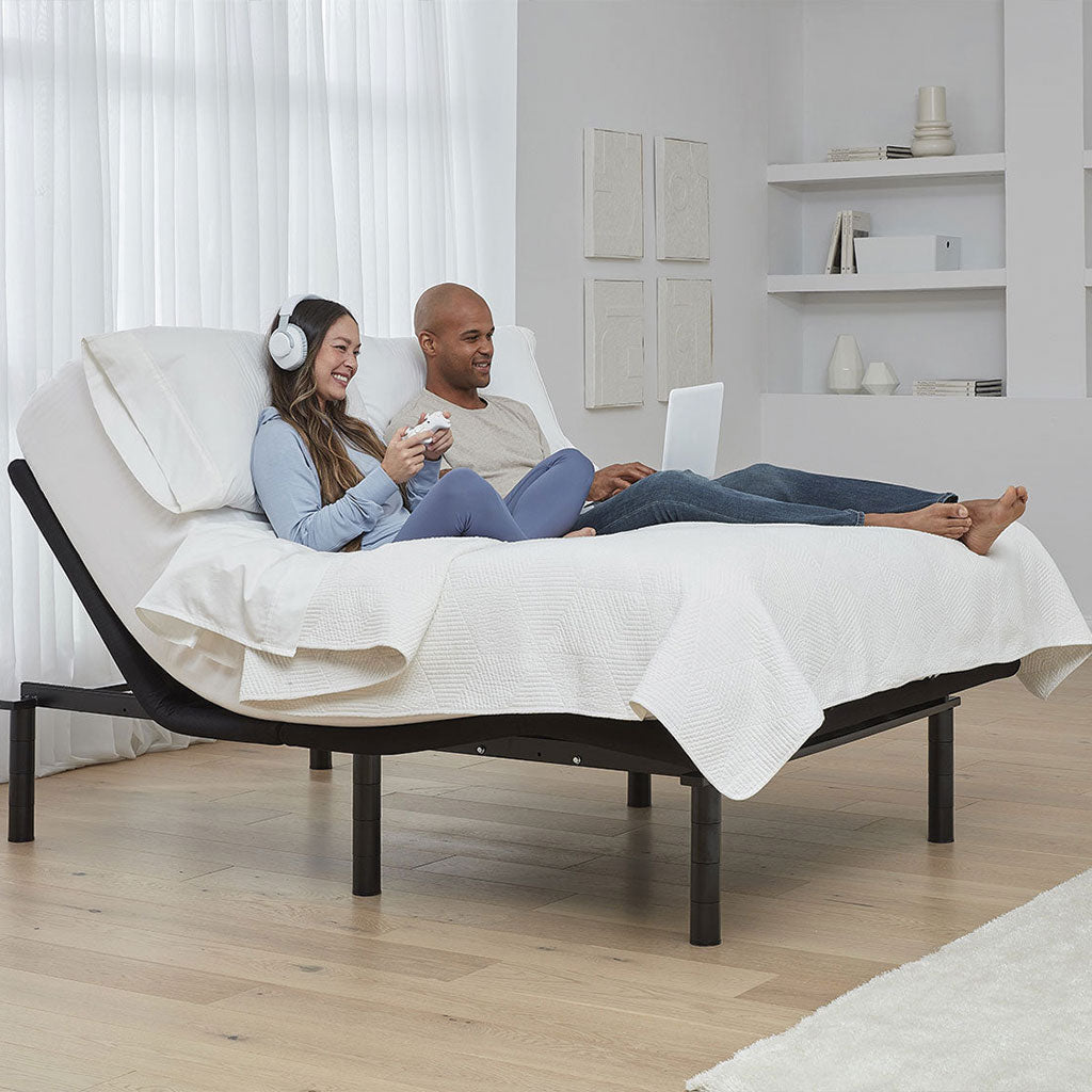 Young couple on a Rio adjustable bed