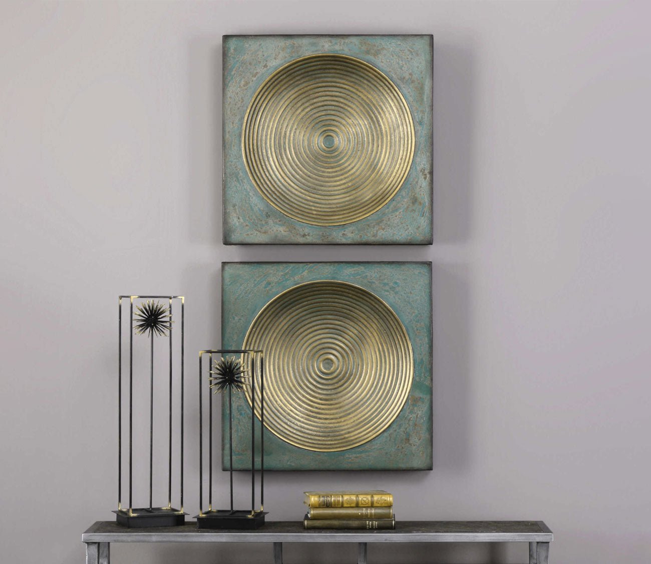 Sybil Metal Wall Decor, S/2 by City Mattress