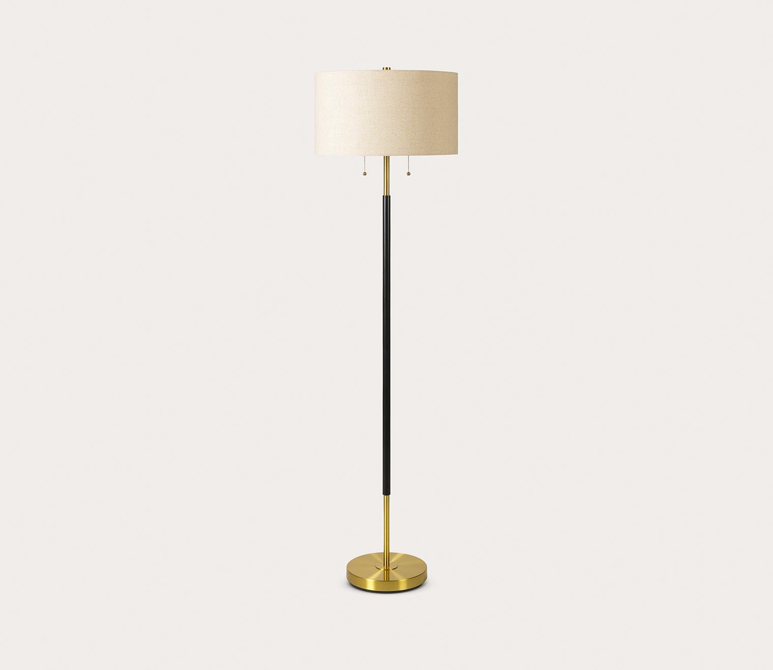 Aberdeen Black and Gold Floor Lamp by Surya