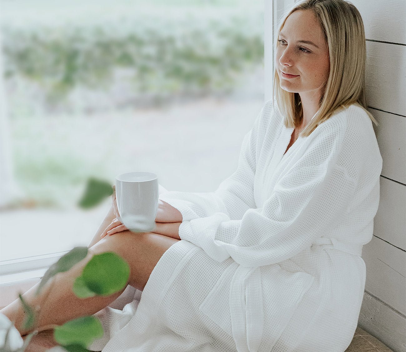 Bamboo Waffle Knit Robe by Cariloha