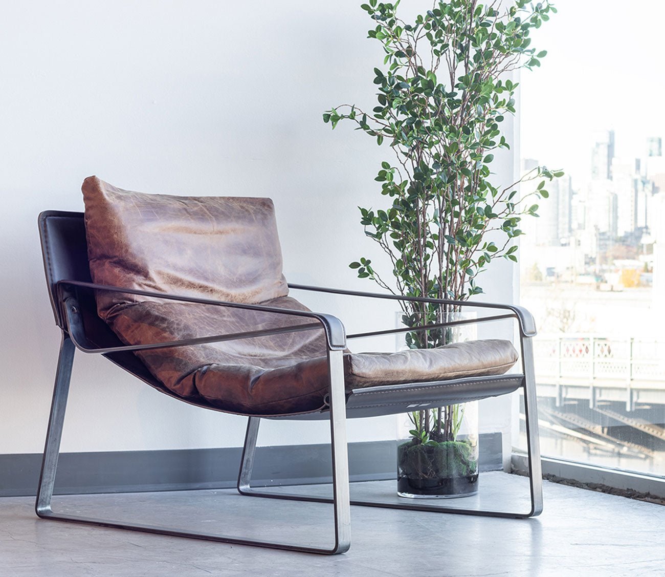 Connor Genuine Leather Club Chair by Moe's Furniture