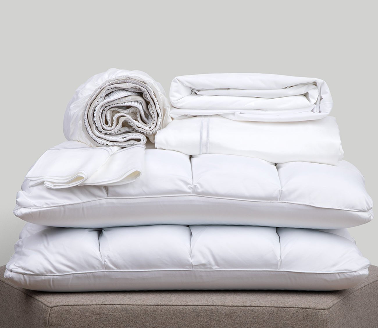 Cooling Bedding Bundle by PureCare in white