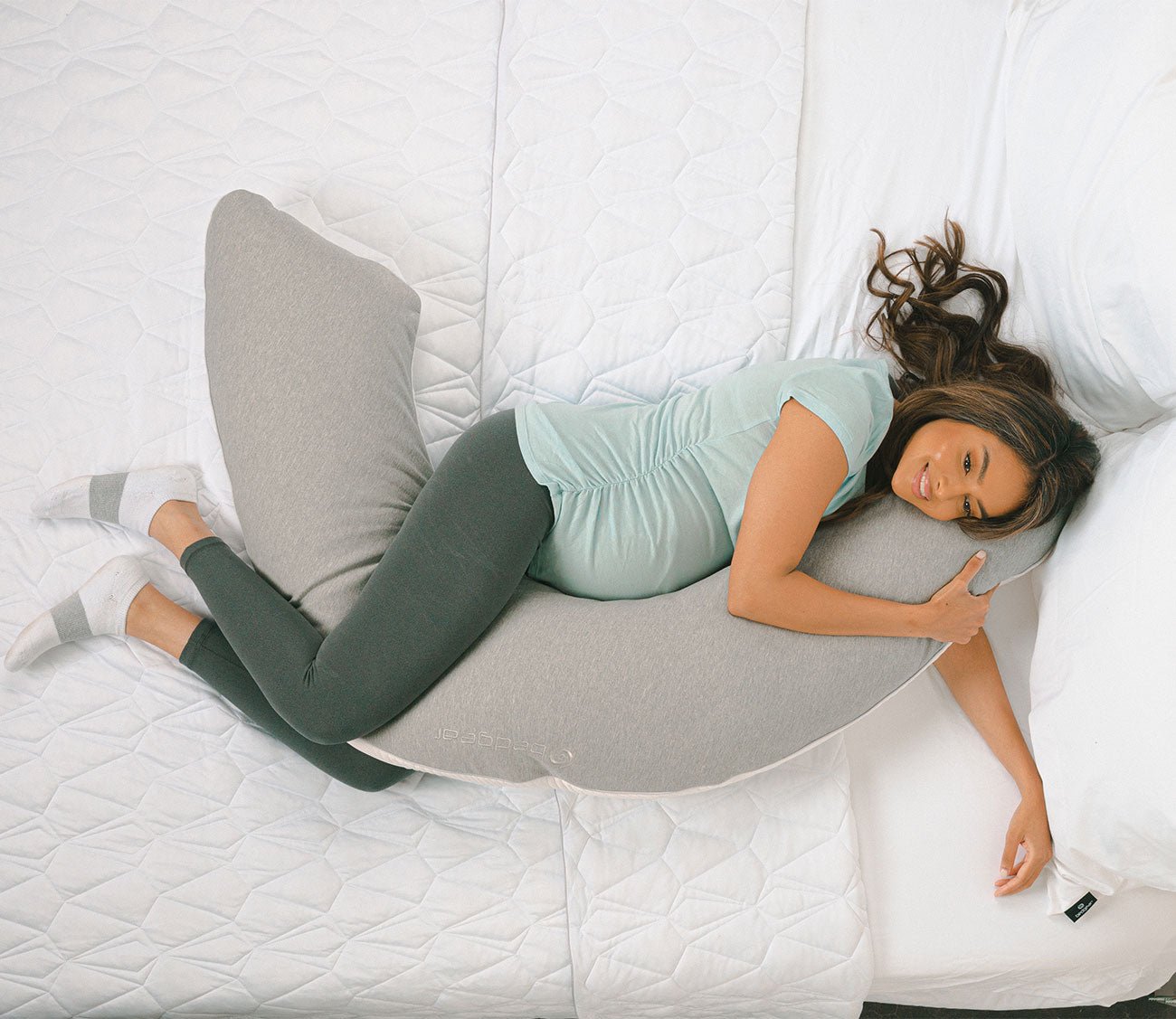 Dual-Sided U-Shaped Body Pillow by Bedgear