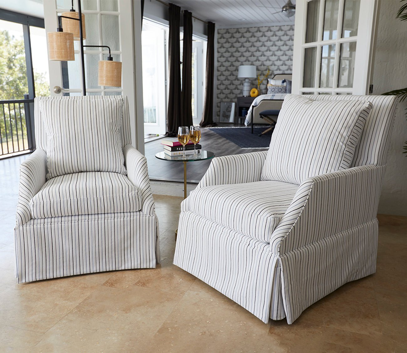 Jocelyn Galade Skirted Accent Chair by Universal Furniture