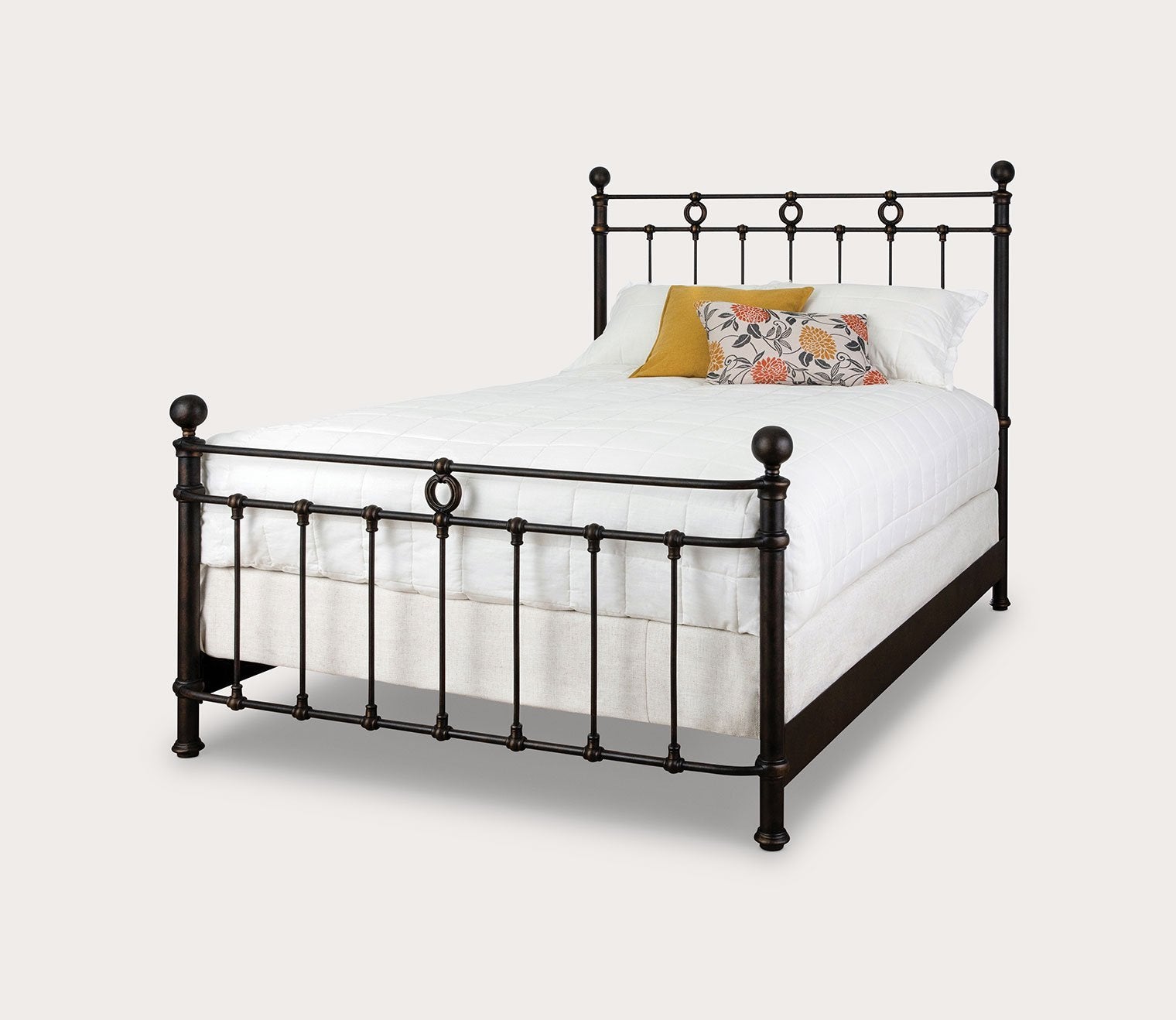 Latif Iron Bed with Metal Profile Frame by Wesley Allen