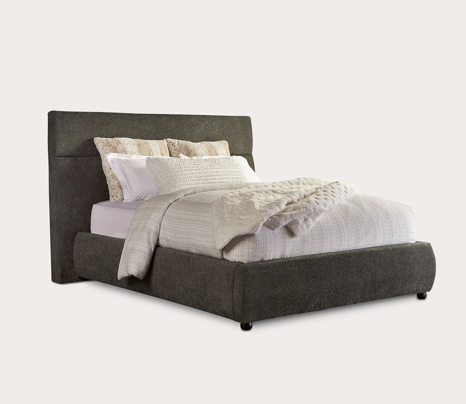Latitude Tufted Sherpa Fabric Upholstered Bed by Parker House