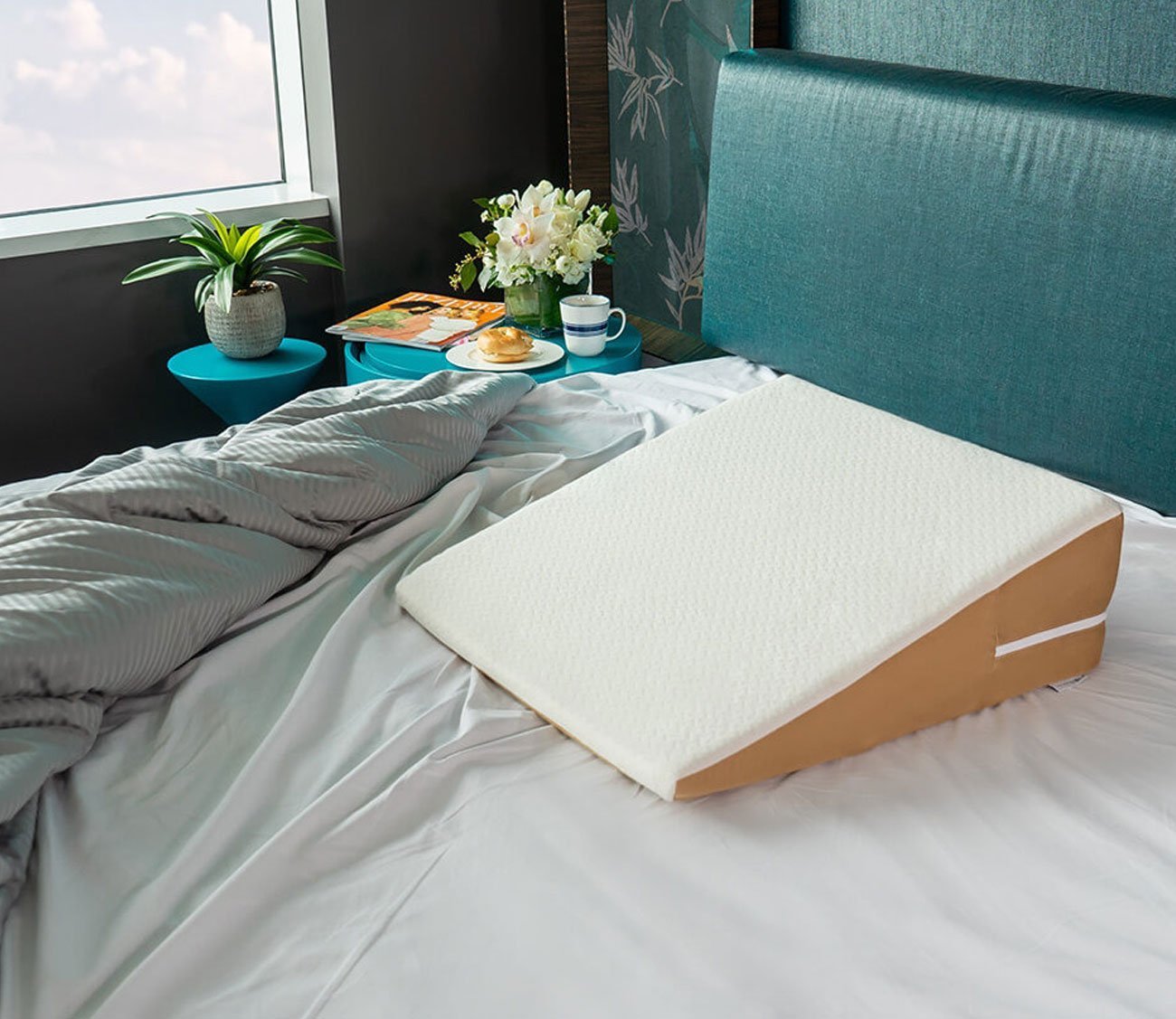 Slant Bed Wedge Memory Foam Pillow by Avana