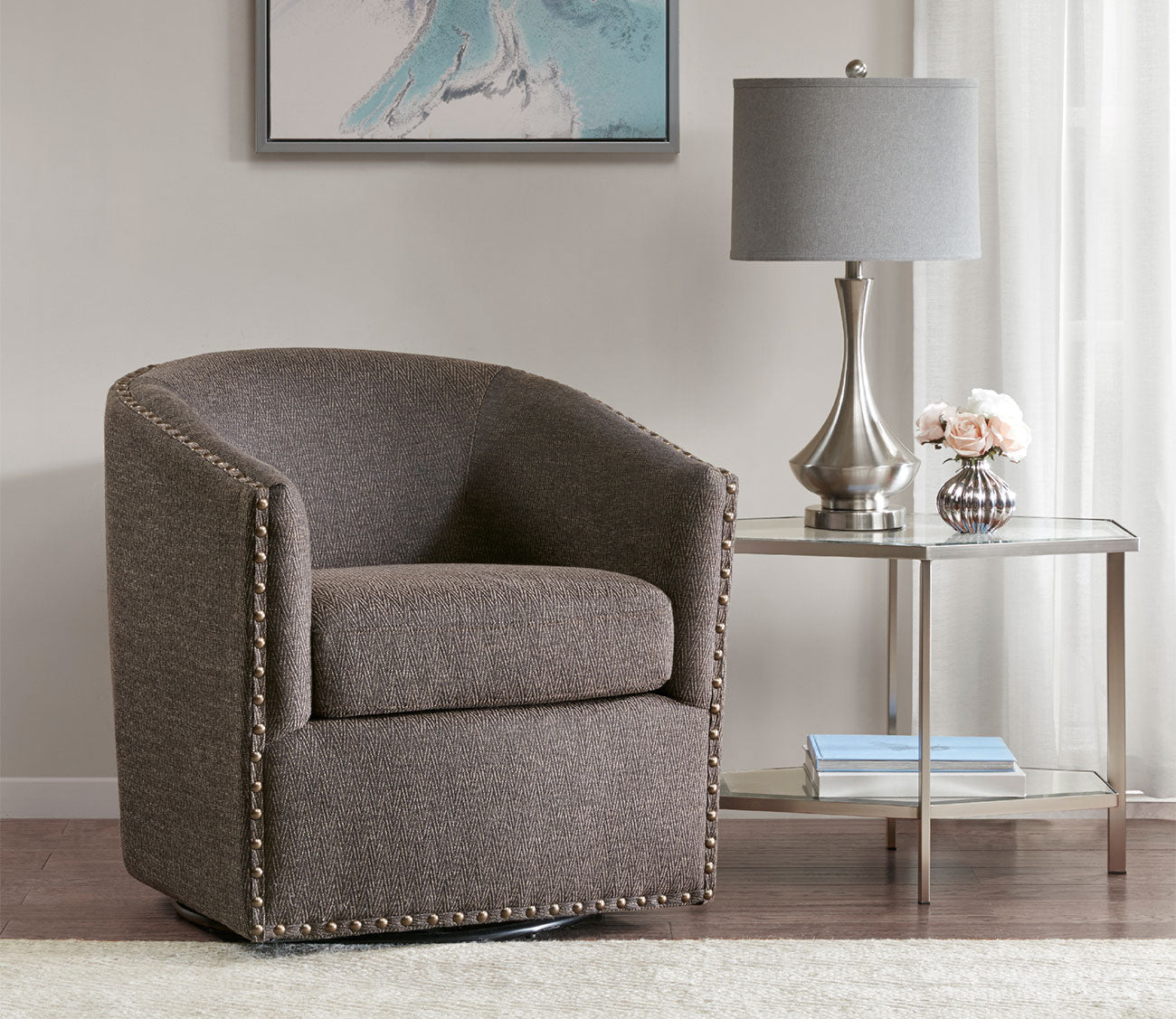Tyler Swivel Accent Chair by Madison Park