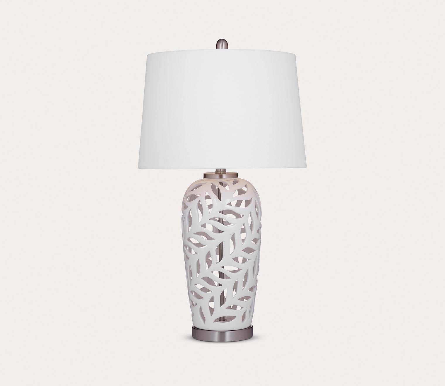 Willow Ceramic Table Lamp by Bassett Mirror