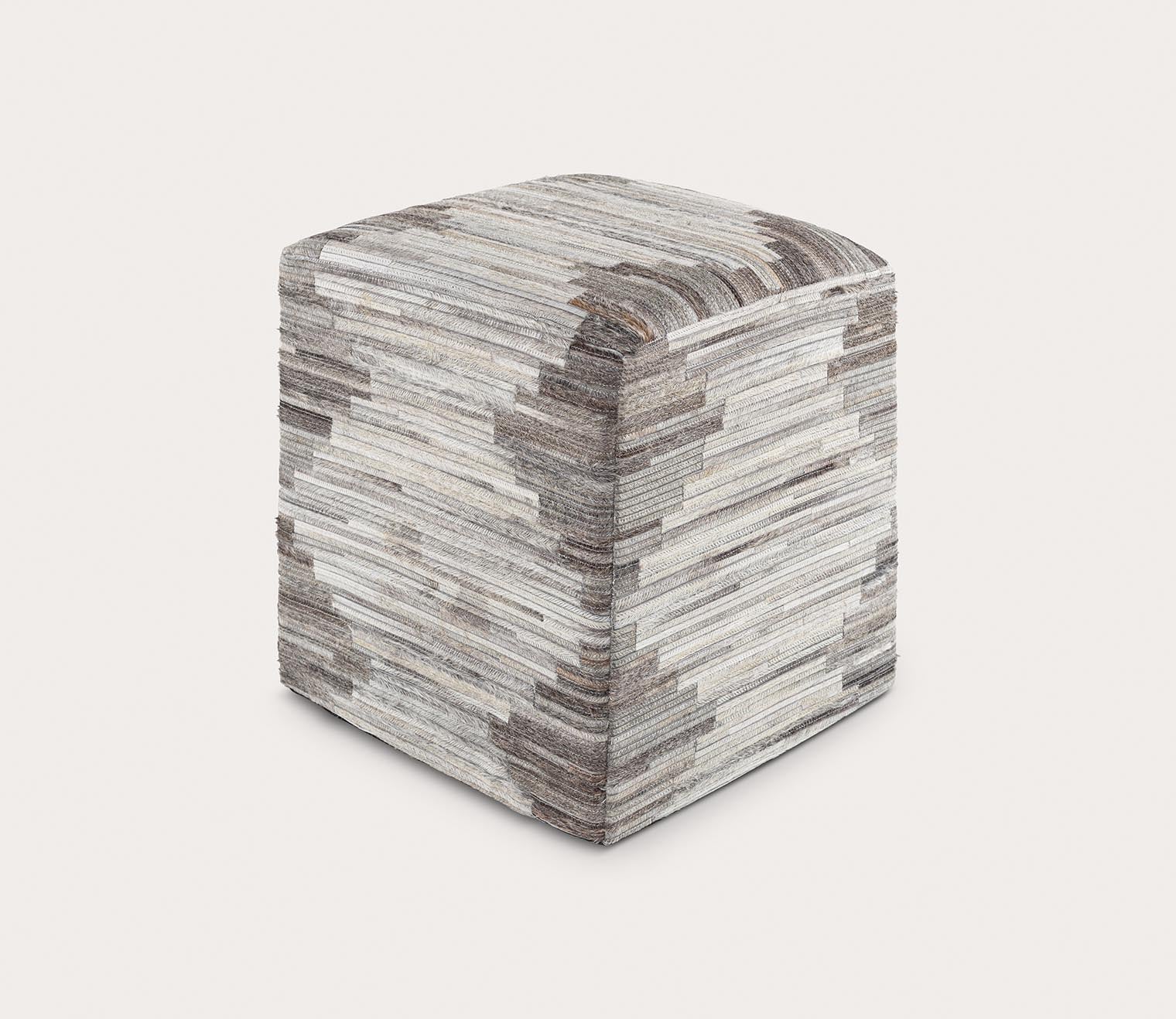 Zander Patched Ottoman by Surya