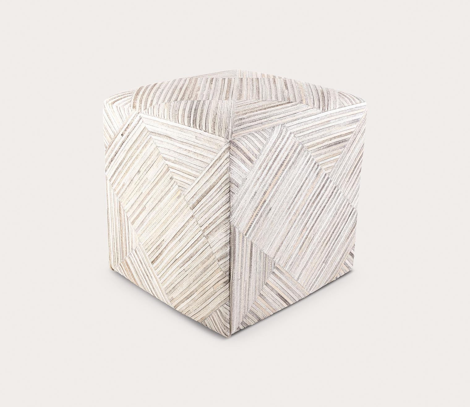 Zander Patchwork Ottoman by Surya