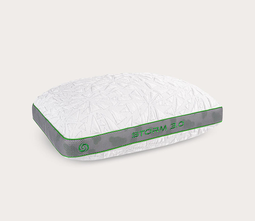 Bedgear Storm Performance pillow, 3.0 loft, silo, side angle