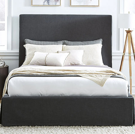 Modus Furniture Cheviot Upholstered Skirted Panel Bed