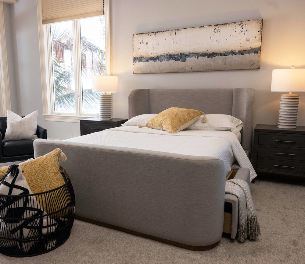 CM Home Hugo Upholstered Storage Bed
