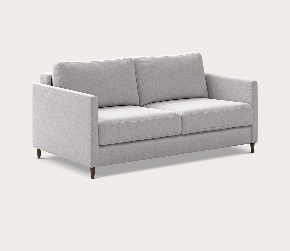 Gray sofa on a white background