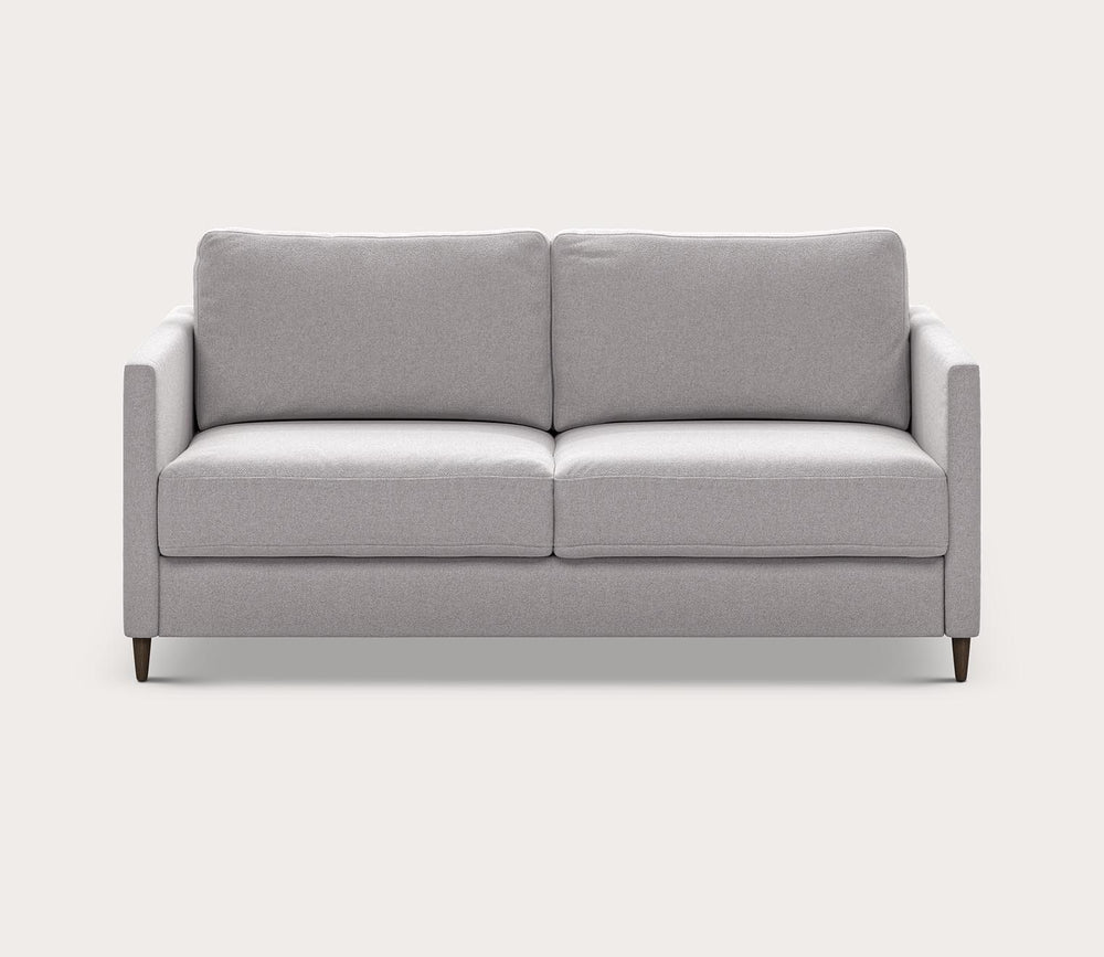 Gray sofa on a white background