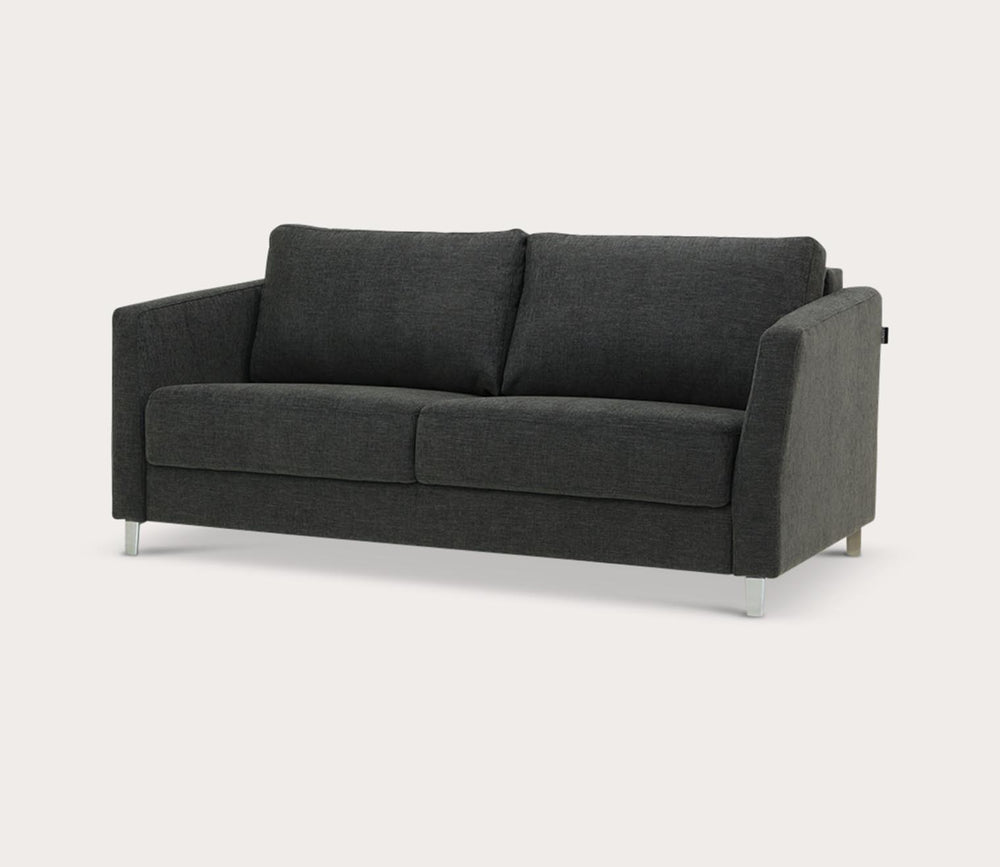 Dark gray sofa on a white background