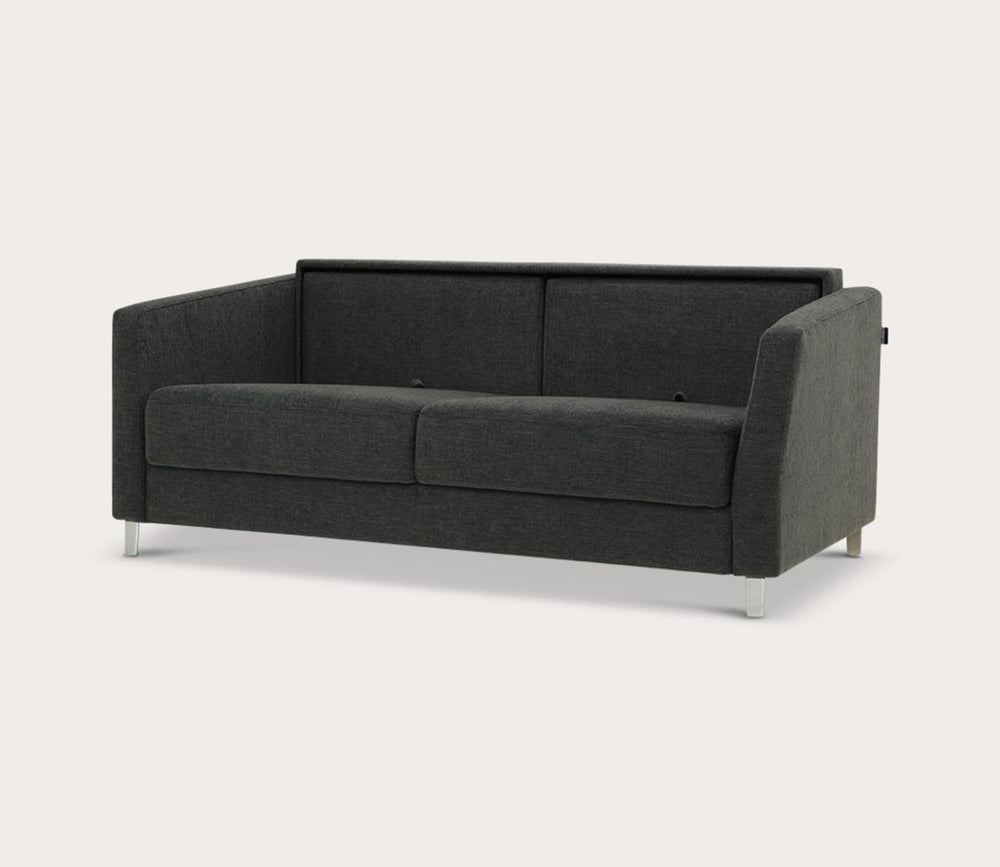 Gray sofa with a white background