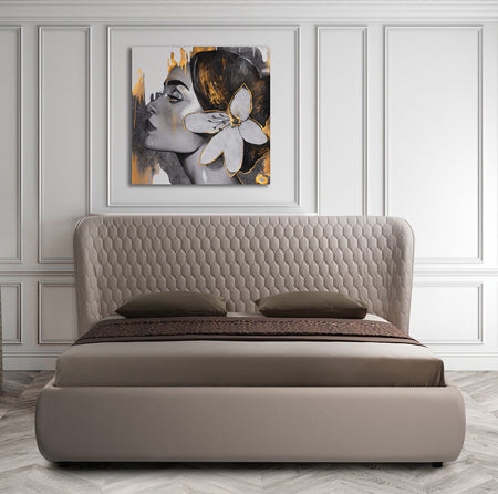Agoura Leather Upholstered Storage Bed
