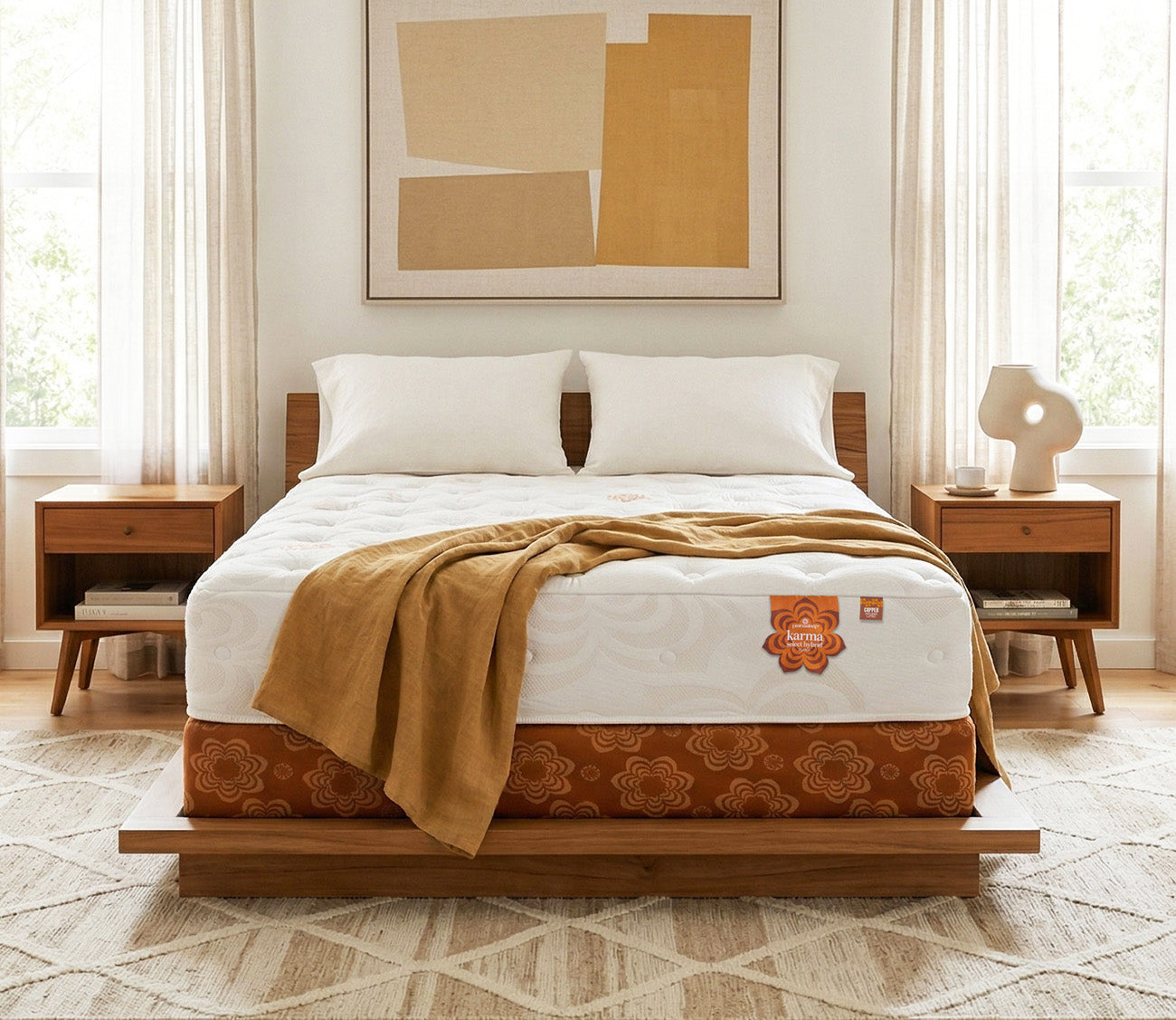 PranaSleep Karma Select Hybrid Plush Roomstyle Head On 