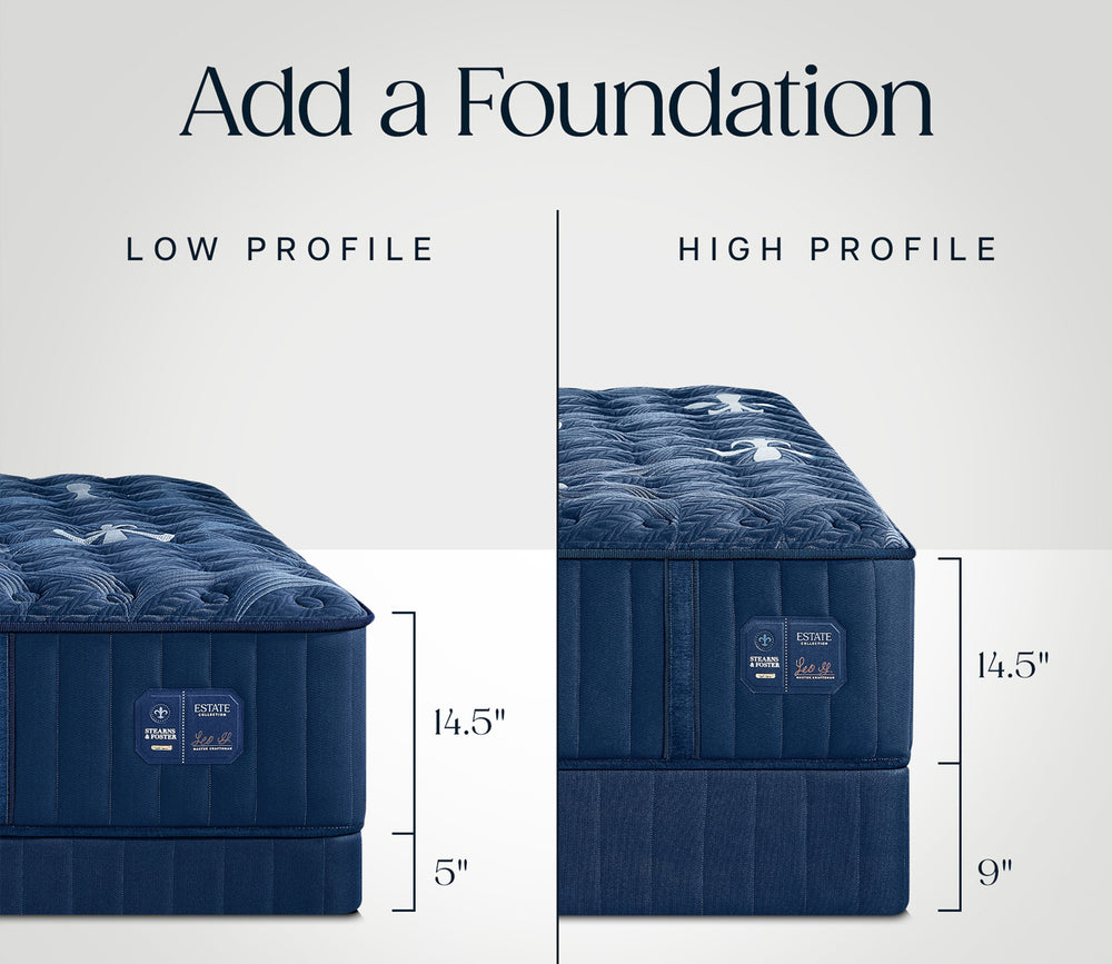 Estate Firm Tight Top II foundations - low and high profiles