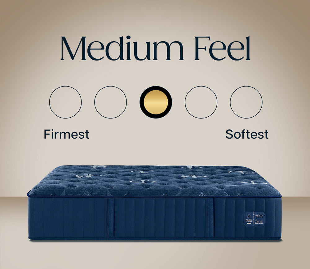 Stearns & Foster Estate Medium Tight Top II Mattress firmness scale - medium