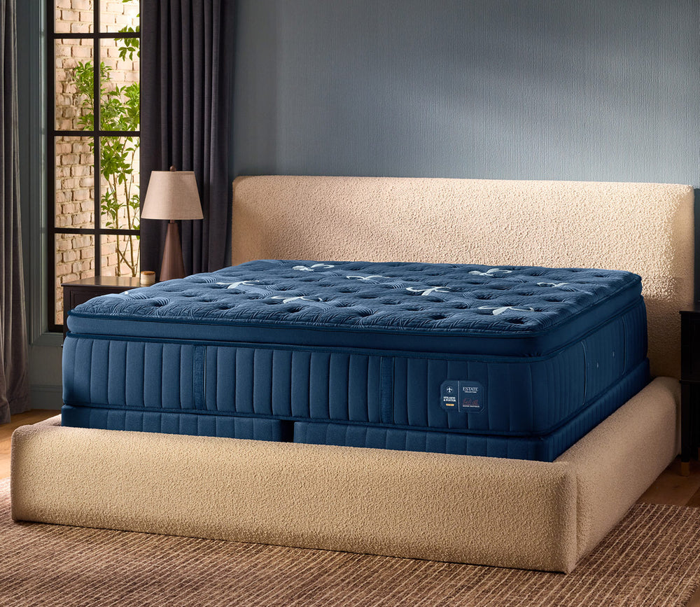 Room style image of Stearns & Foster Estate Soft Pillow Top II Mattress - angled view