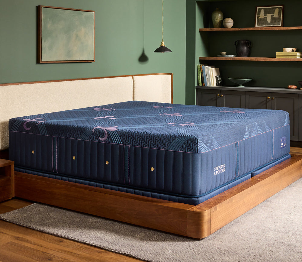 Angled view of Stearns & Foster Legacy Soft Hybrid II Mattress - room style