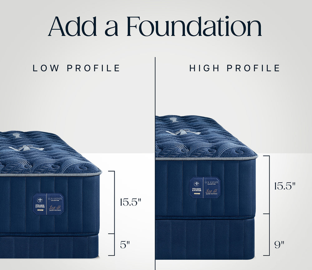 compatible low and high profile foundations