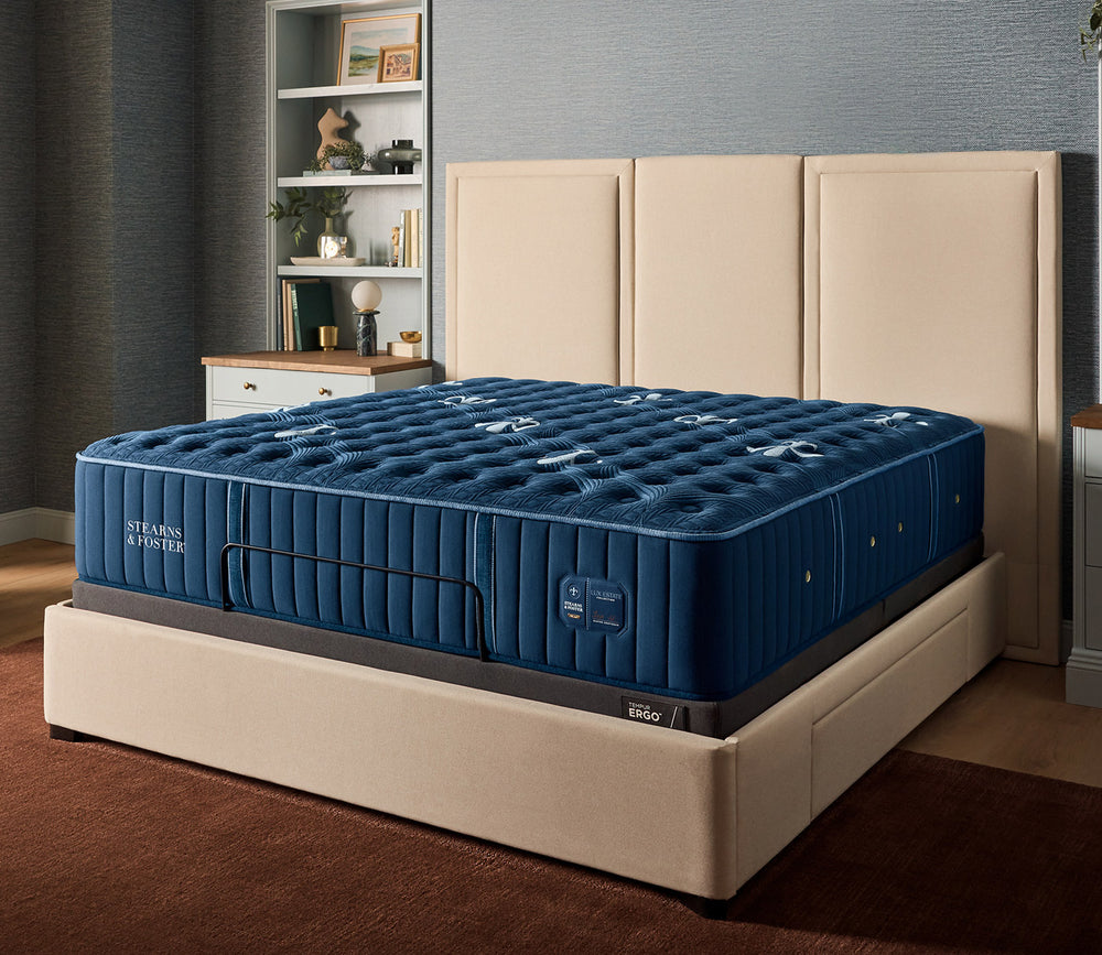 Room style image of Stearns & Foster Lux Estate Medium Tight Top II Mattress - angled view