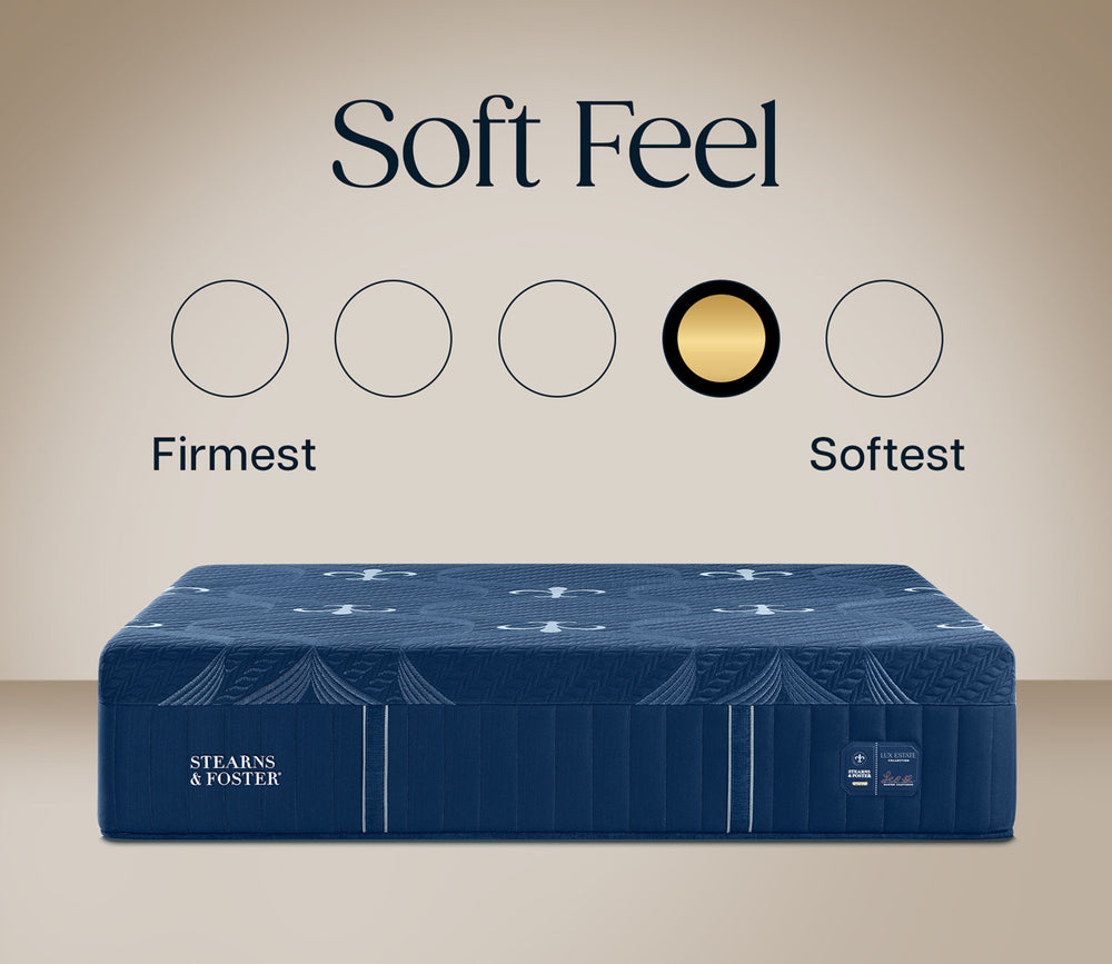 firmness scale for Stearns & Foster Lux Estate Soft Hybrid II Mattress - soft