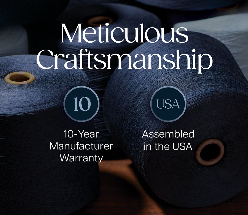 10-year warranty and Assembled in the USA 
