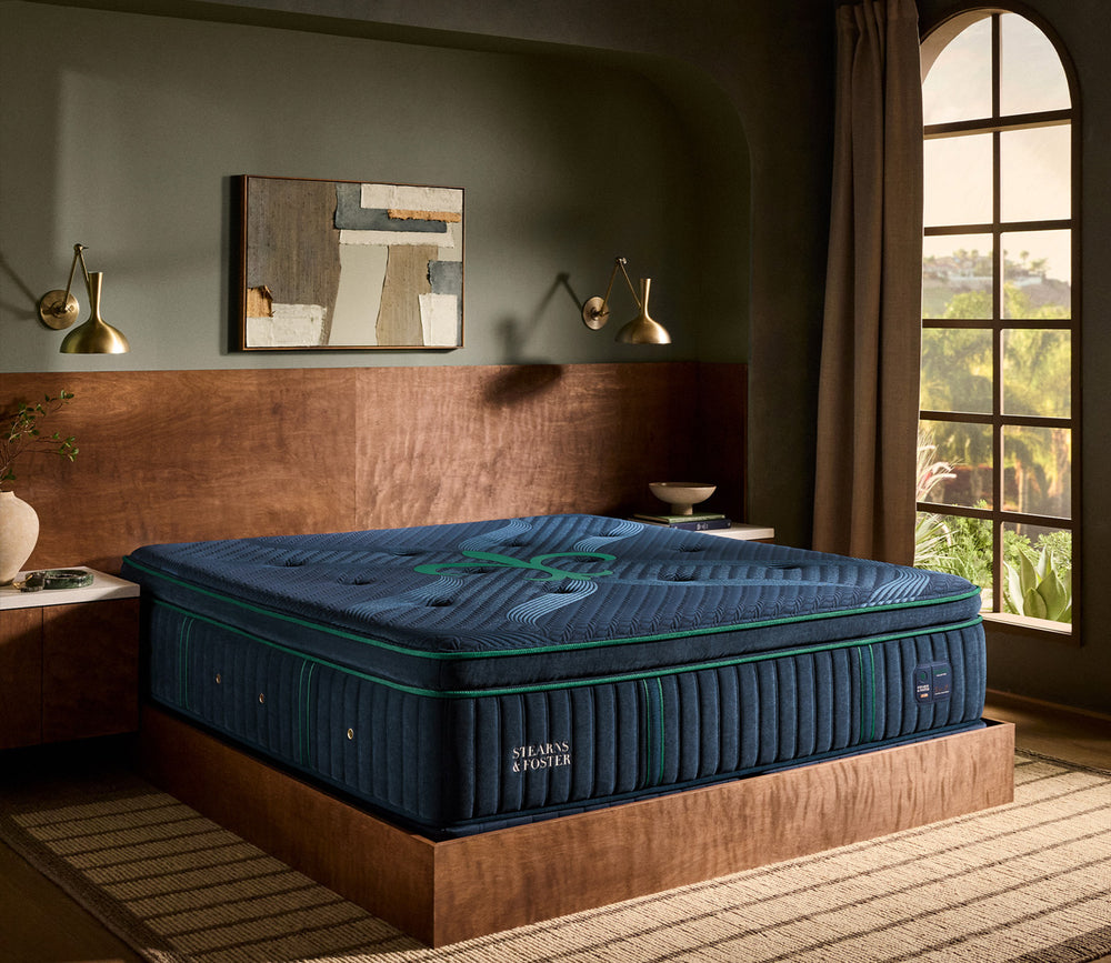 Room style image of Stearns & Foster Reserve Firm Pillow Top II Mattress - angled view