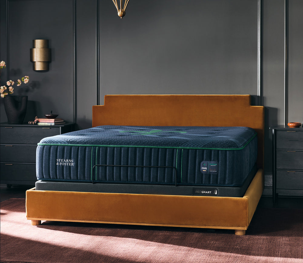 Room style image of Stearns & Foster Reserve II Medium Mattress - angled view