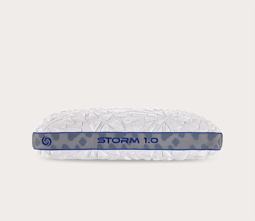 Bedgear Storm Performance pillow, 1.0 loft, silo, side