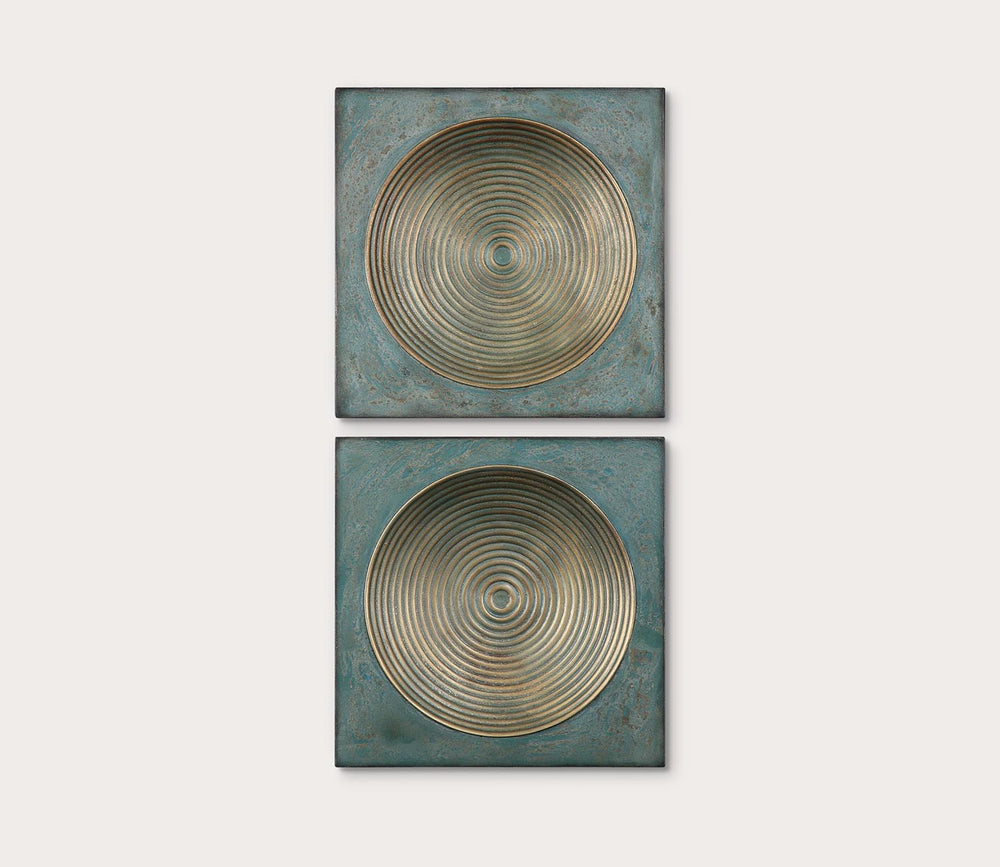 Sybil Metal Wall Art set silo image on a white background