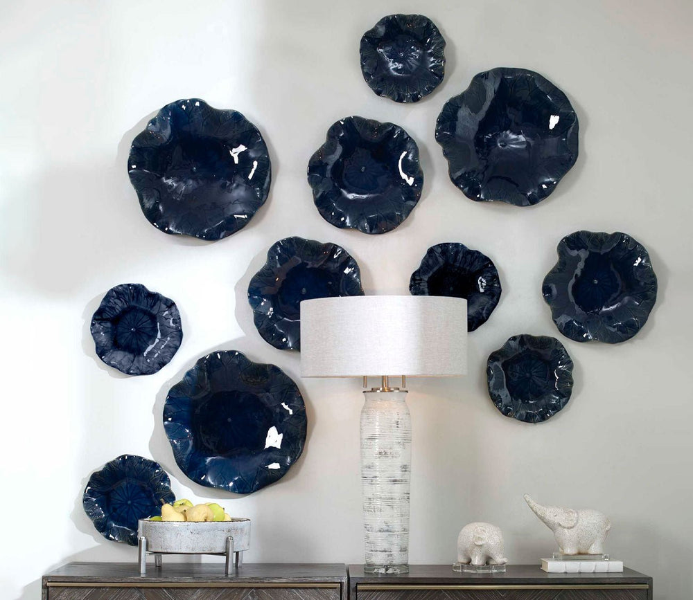 Abella Ceramic Wall Decor, Set of 3 by Uttermost