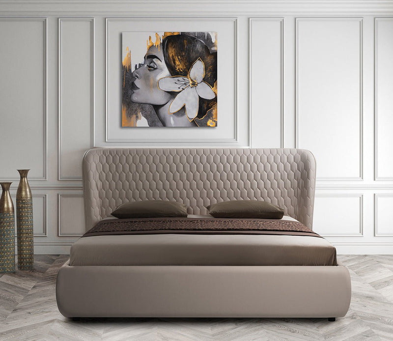 Agoura Leather Upholstered Storage Bed - Image 1