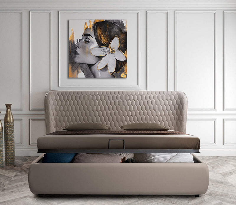 Agoura Leather Upholstered Storage Bed - Image 2