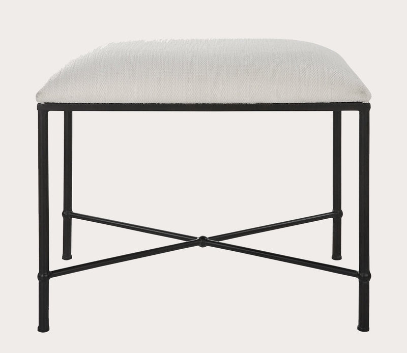 Avenham Small Black Framed Bench - Image 2