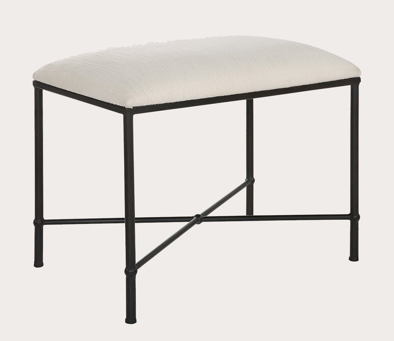 Avenham Small Black Framed Bench - Image 3
