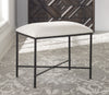 Avenham Small Black Framed Bench by Uttermost