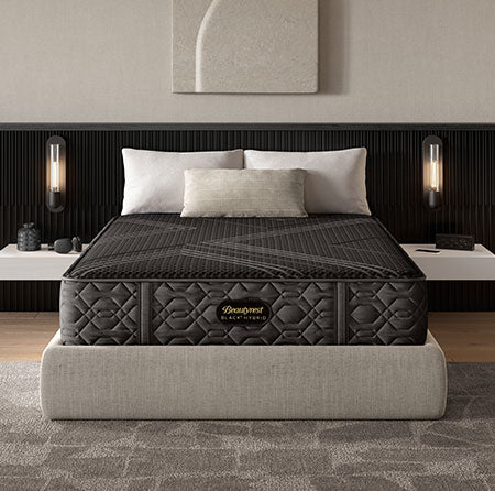 Beautyrest Black mattress in a lifestyle setting.
