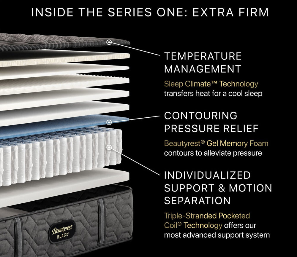 Beautyrest Black Series One Extra Firm Mattress by Simmons